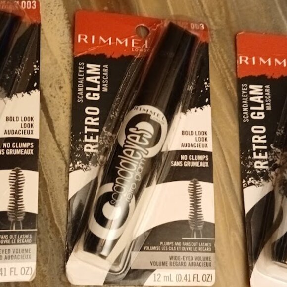 RIMMEL LONDON Scandaleyes RETRO GLAM Mascara 003 Extereme Black / 0.41 oz - Picture 1 of 2